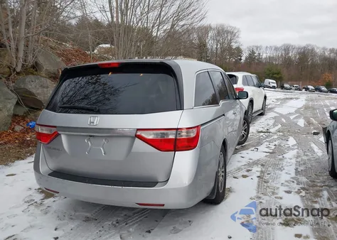 2012 Honda Odyssey Ex-L из США, поврежденный, VIN 5FNRL5H6XCB118079